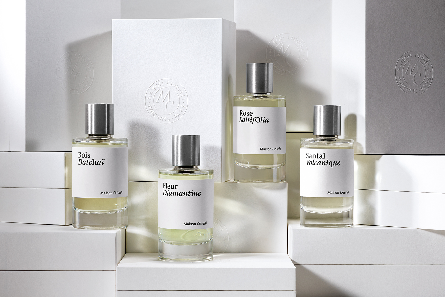 Packaging branding Parfums Maison Crivelli